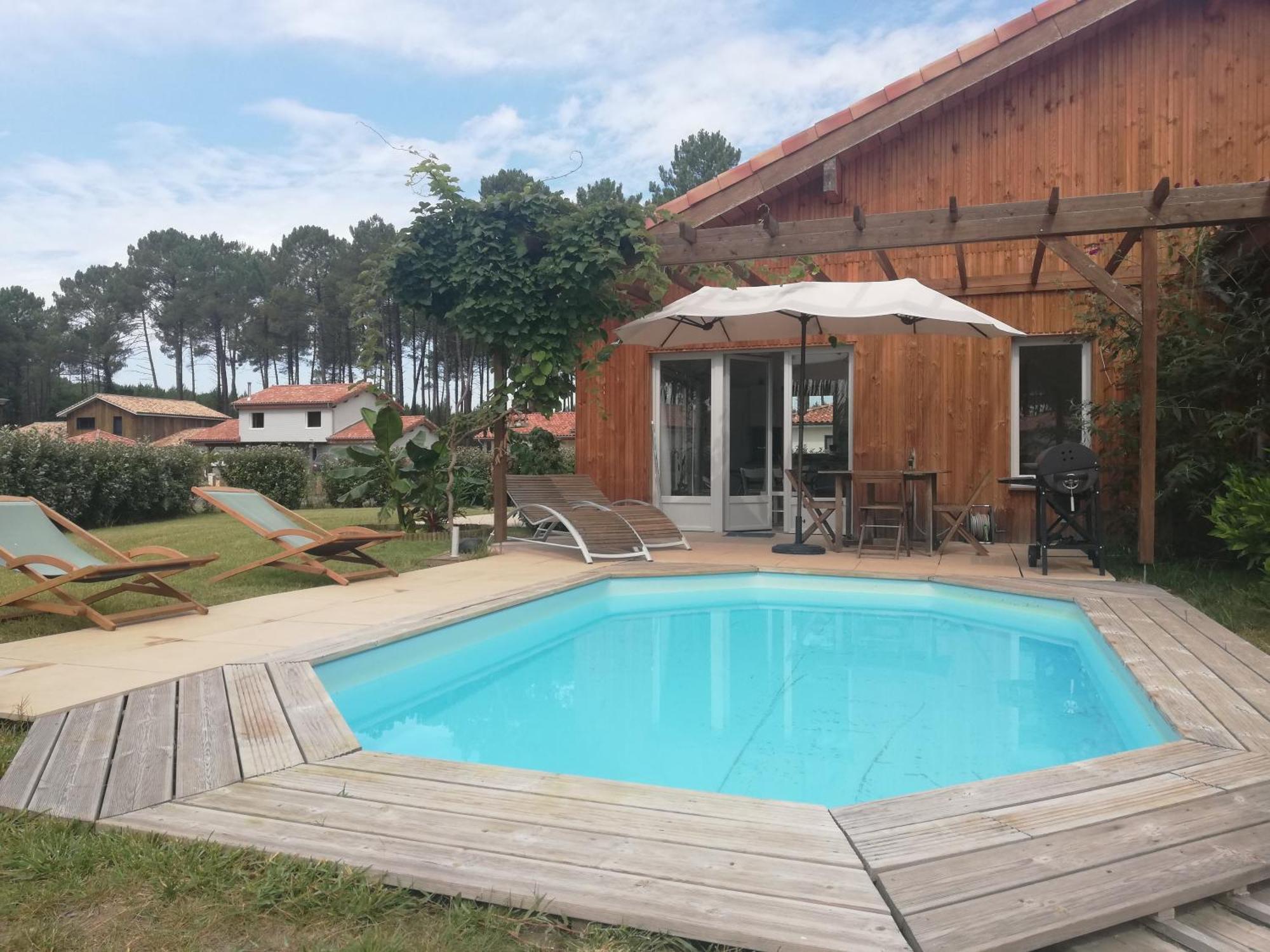 Maison Moderne Proche Lac Et Plage Leon Exterior photo